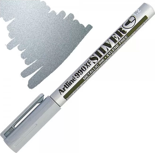 990XF DAVETİYE KALEMİ MARKÖR 1.2mm GÜMÜŞ YALDIZ