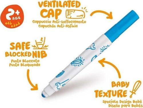 Baby Jumbo Süper Yıkanabilir Keçeli Boya Kalemi 12 Renk 42249