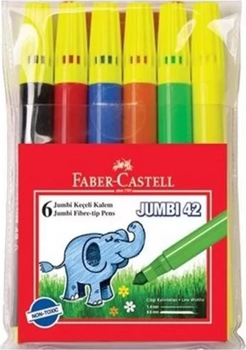 FABER (6 RENK) JUMBI 42 KEÇELİ KALEM