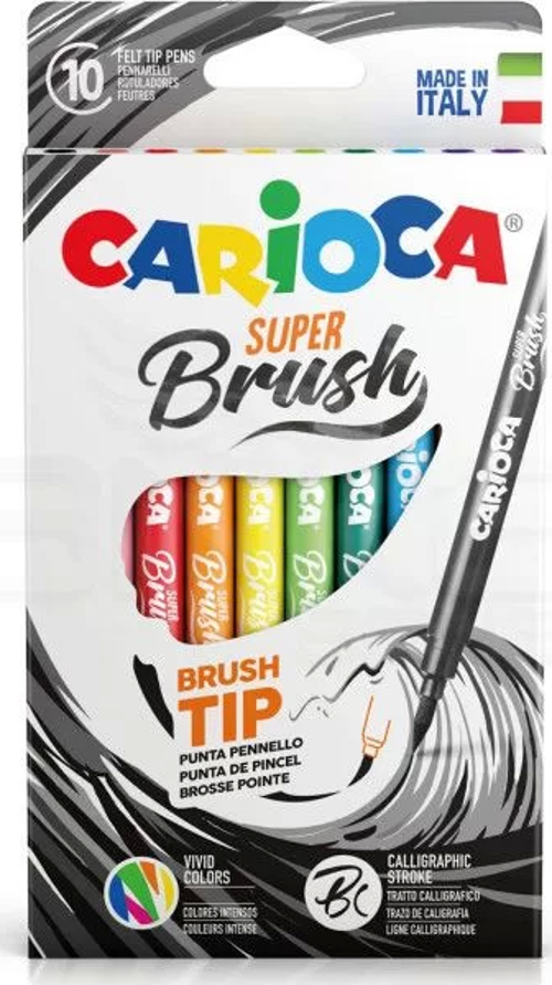 Süper Brush Fırça Uçlu Keçeli Kalem Seti 10 Renk 42937