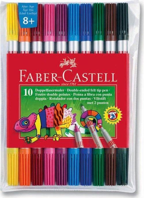 Çift Uçlu Keçeli Kalem 10 Renk