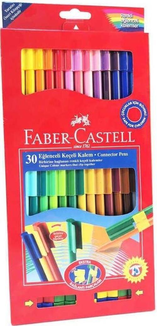 Faber Castell Eğlenceli Keçeli Boya Kalemi 30'lu