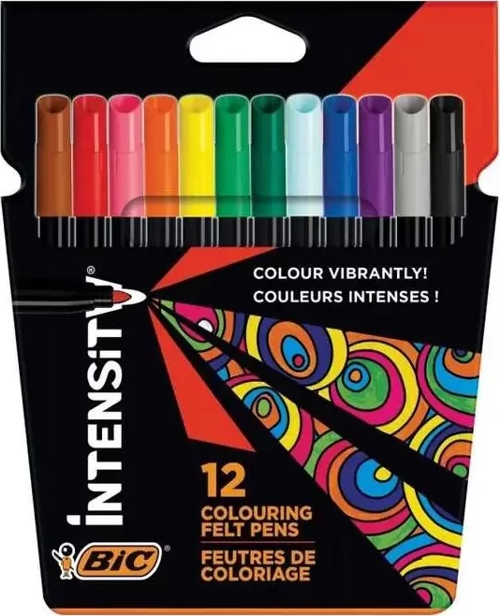 İNTENSİTY KEÇELİ KALEM 12 RENK (978004) (998416)