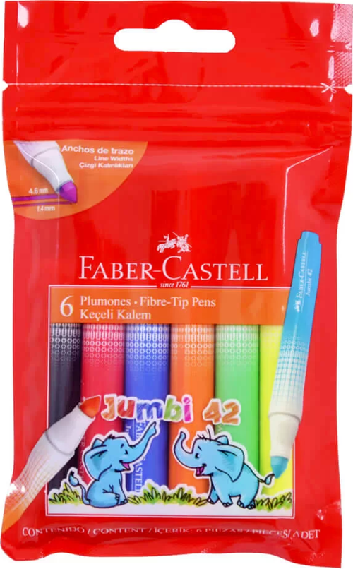Jumbi 42 Keçeli Kalem 6 Renk 30642