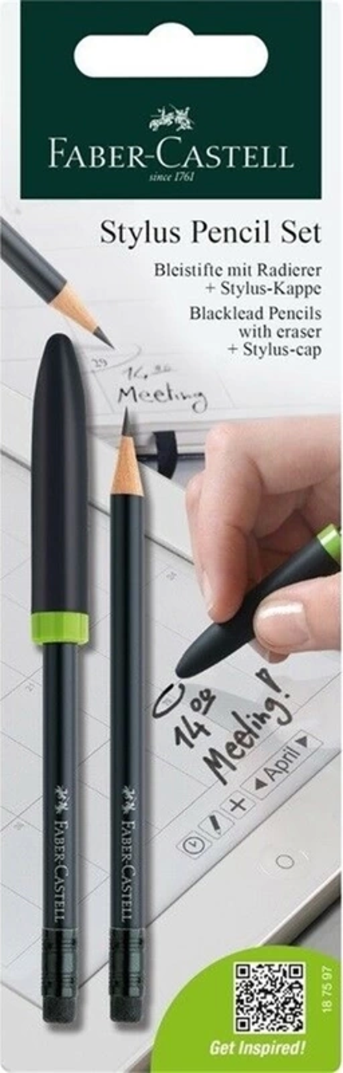 FABER-CASTELL STYLUS KURŞUN KALEM 2Lİ BLİSTER (187597)