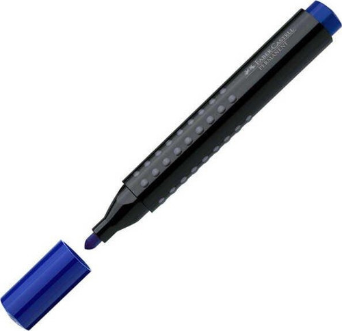 Permanent Markör Grip Yuvarlak Uç Mavi
