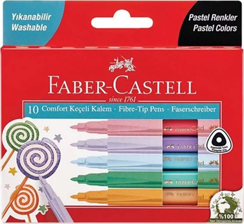 Faber Comfort Keçeli Kalem Pastel Renkler 5062000011000