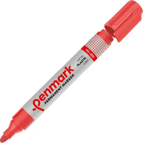 HS-405-03 PERMANENT MARKÖR YUVARLAK UÇ KIRMIZI