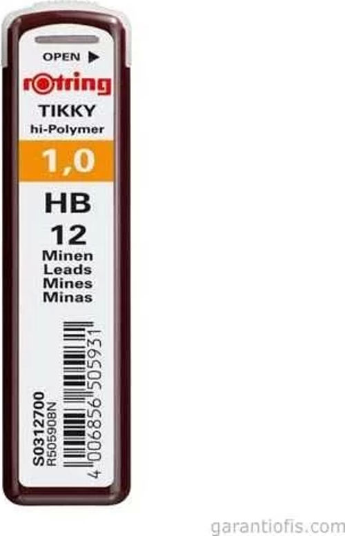 Tikky Yüksek Kaliteli Kurşun Kalem Ucu 0,9 mm/1,0 mm (HB)