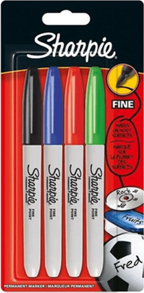 FİNE PERMANENT MARKÖR STANDART 4 RENK (1985858)