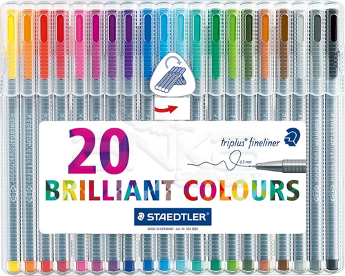 Triplus Fineliner İnce Uçlu Keçeli Kalem 0.3mm 20li