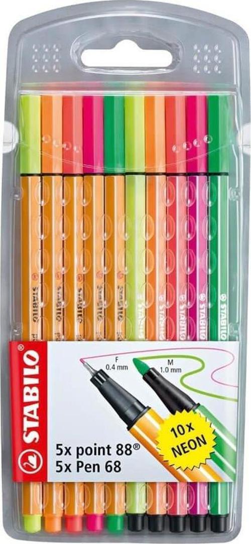Point 88 ve Point 68 Fineliner Kalem 10 Renk 8868/10-1