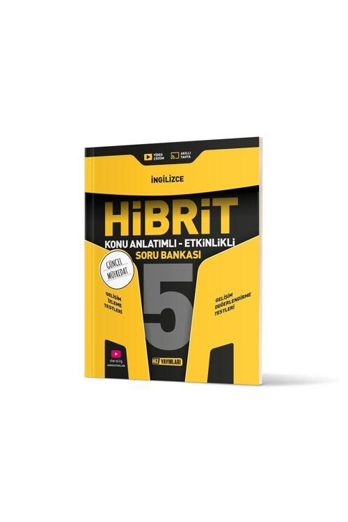 Hız Yayınları 5. Sınıf Hibrit İngilizce Konu Anlatımlı Etkinlikli Soru Bankası