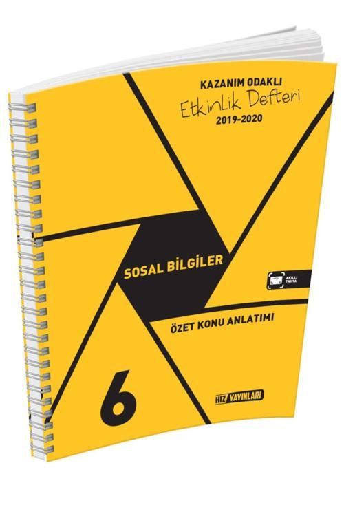 Hız Yayınları 6. Sınıf Sosyal Bilgiler Kazanım Odaklı Etkinlik Defteri