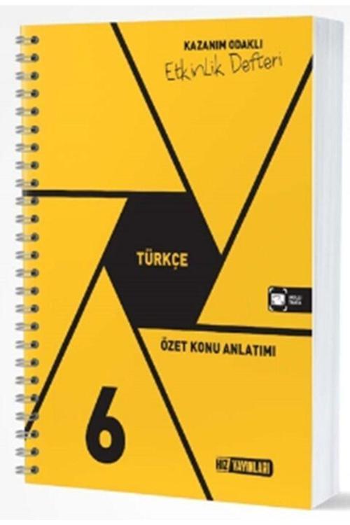 Hız Yayınları 6. Sınıf Türkçe Etkinlik Defteri Yeni