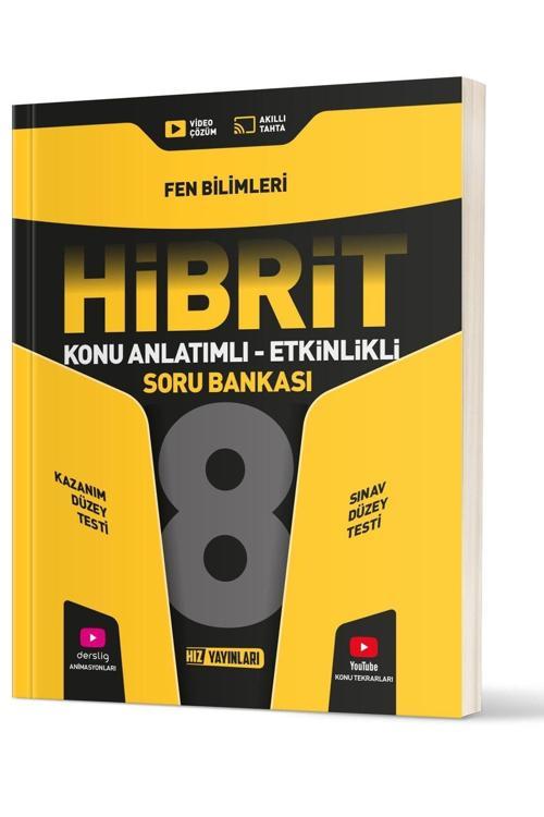 Hız Yayınları Hız Lgs 2025 8. Sınıf Fen Bilimleri Hibrit Konu Anlatımlı - Etkinlikli Soru Bankası