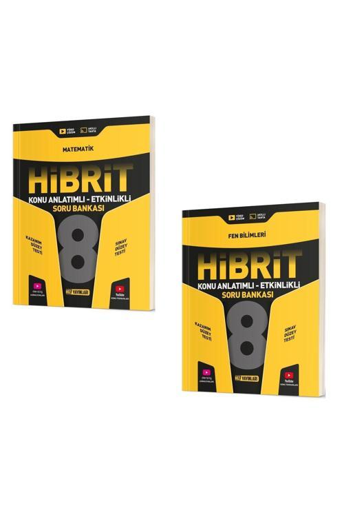 Hız Yayınları 8. Sınıf Hibrit Matematik + Hibrit Fen Bilimleri Soru Bankası (2 Kitap)