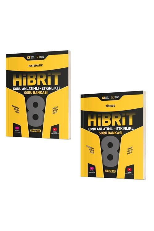 Hız Yayınları 8. Sınıf Hibrit Matematik + Hibrit Türkçe Soru Bankası (2 Kitap)