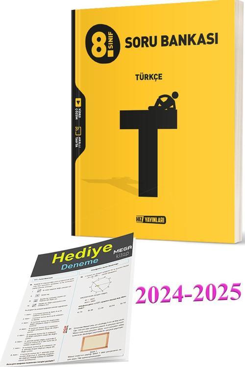 Hız Yayınları 8. Sınıf Hız 2024-2025 Lgs 8. Sınıf Türkçe Soru Bankası (Deneme Hediyeli)