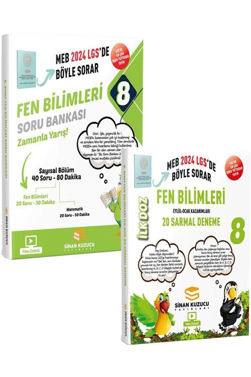 Sinan Kuzucu Yayınları 2024 Lgs 8.Sınıf Fen Bilimleri Soru Bankası Ve İlk Doz Deneme (2 Kitap)