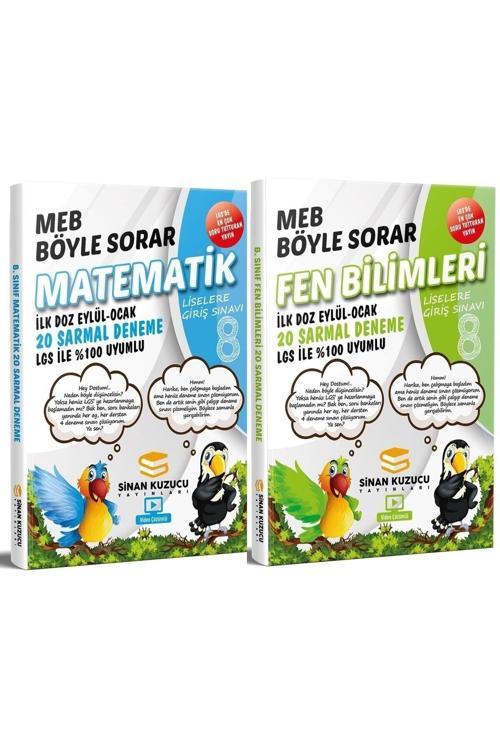Sinan Kuzucu Yayınları 8 Sınıf Sinan Kuzucu Matematik Fen Bilimleri 1.Doz Denemeleri Seti