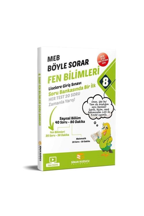 Sinan Kuzucu Yayınları Sınan Kuzucu 8. Sınıf Lgs Meb Böyle Sorar Fen Bilimleri Soru Bankası Video Çözümlü