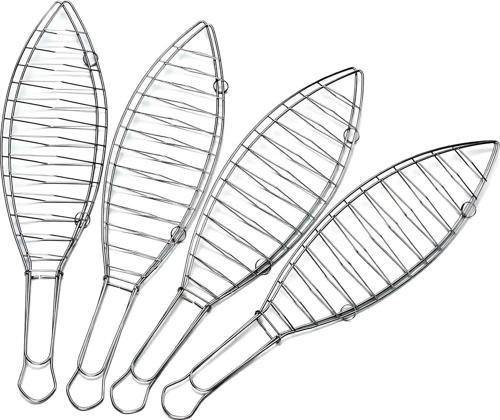 Elite Balık Izgara Teli 4'lü Set Paslanmaz Çelik - 42x10x21 cm