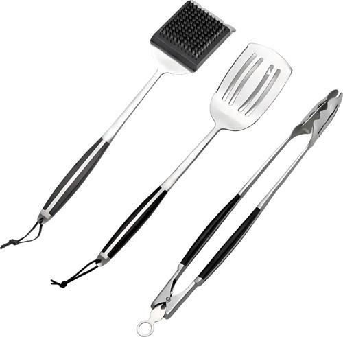 Elite Pro 3'lü Set Dövme Çelik - Fırça, Spatula ve Maşa