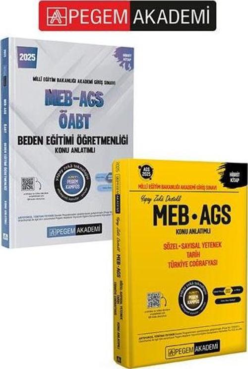 PEGEM AKADEMİ 2025 KPSS ÖABT Beden Eğitimi Konu Anlatımlı + 2025 MEB - AGS Konu Anlatımlı Sözel Sayı