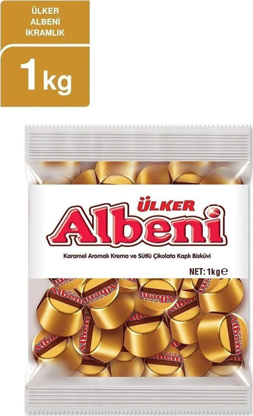 Albeni İkramlık Karamel Dolgulu Çikolata Poşet 990 Gr