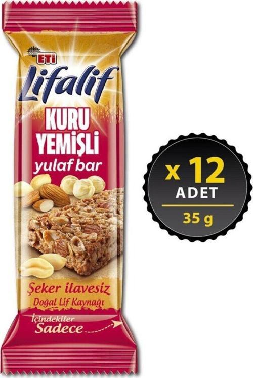 Lifalif Kuru Yemişli Müsli Bar 35 Gr 12'Li
