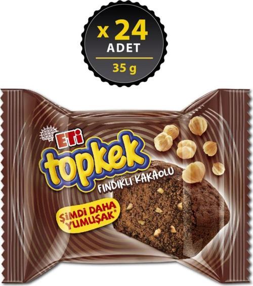 Topkek Kakaolu Fındıklı 35 G X 24 Adet