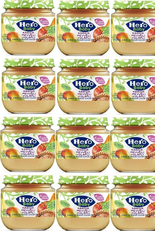 Karışık Meyveli Yulaflı Bebek Maması 125 G X 12 Adet