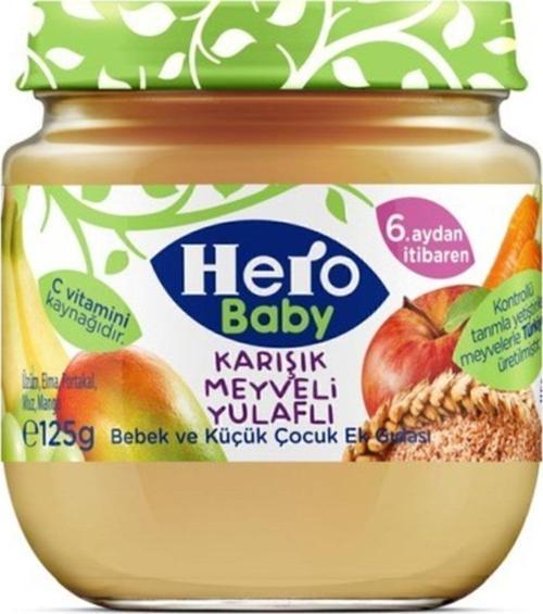 Karışık Meyveli Yulaflı Kavanoz Maması 125 Gr * 6 Adet