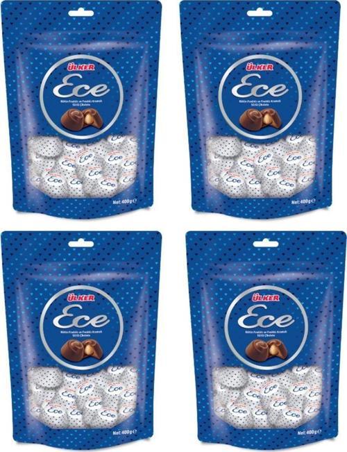 Ece 4'Lü Ikramlık Bütün Fındıklı Sütlü Çikolata 350 Gr