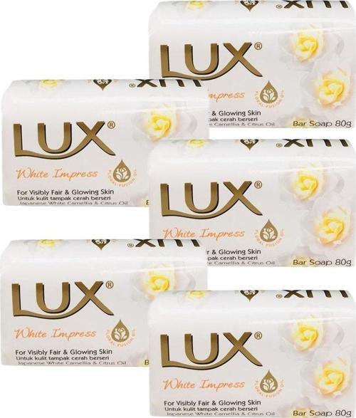 5 Ad. Lüx Sabun Beyaz 80 Gr. White Impress