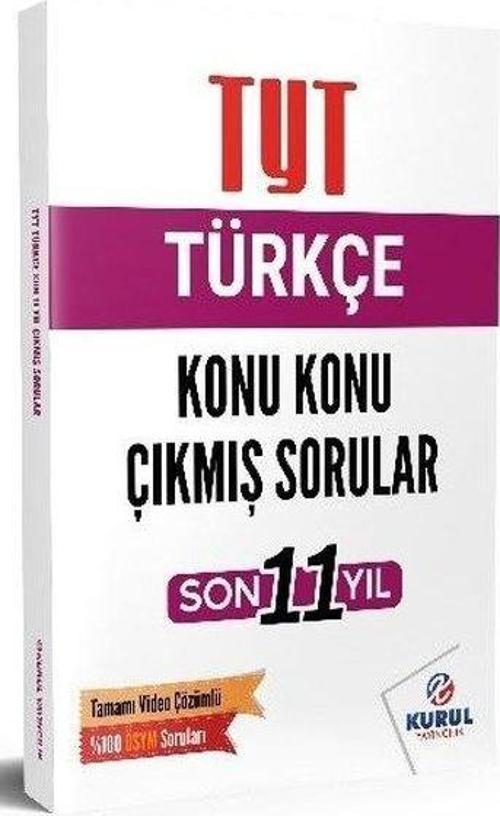 TYT Türkçe Son 11 Yıl Konu Konu Çıkmış Sorular ve Video Çözümleri