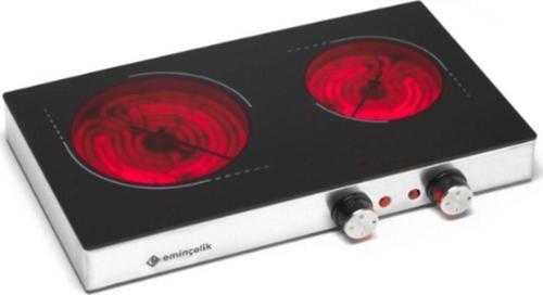 Vc 02 K 2 Gözlü Vitroseramik Set Üstü Siyah Elektrikli Ocak