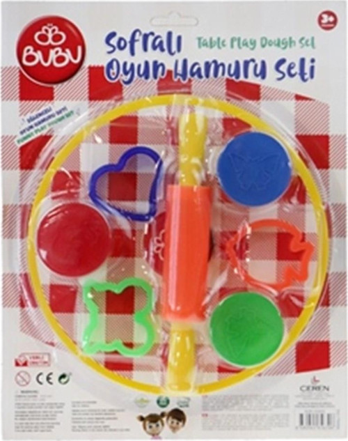 Oyun Hamuru Seti Sofralı 3x15 Gram Oyun Hamuru Seti