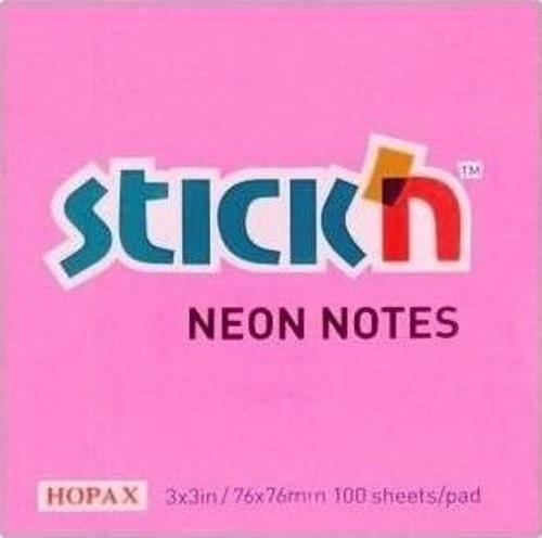 Hopax Stıckn Yapışkanlı Not Kağıdı 100 Yaprak 76x51 Mm Pastel Pembe