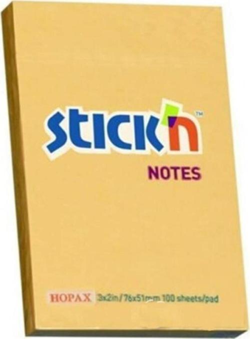 Hopax Stıckn Yapışkanlı Not Kağıdı 76x51 mm Pastel Kavun İçi 100 Yaprak