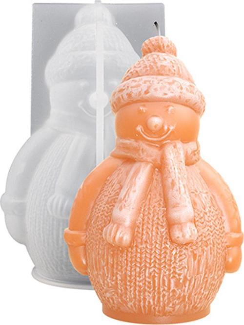 Silikon Kalıp Dekoratif Yılbaşı Noel Baba Noel Dekorasyon Mum Kalıbı 10X6.8 CM