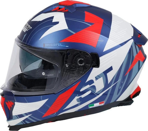 865 FULL FACE ST BLUE RED Large