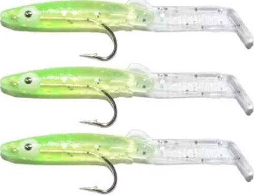 3526 Eel Fish 5cm Silikon Zargana Suni Yem 3'lü Paket E05 Green