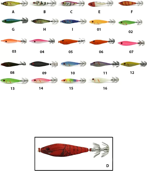 3007 Kalamar Zokası 5cm Metsuki Squid D