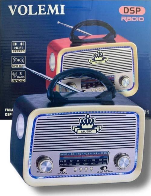 Vm-301 Nostalji Bluetooth Radyo ,Usb, Sd , Mp3 Player