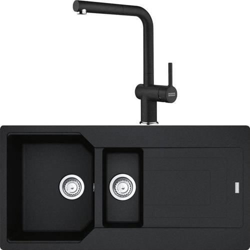 Urban Ubg 651-100 Granit Nero Eviye, Active Plus Doccia Nero Armatür