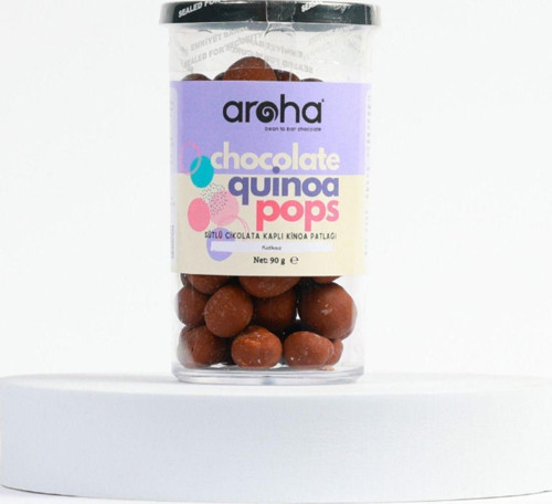 2 Adet Sütlü Çikolata Kaplı Kinoa Patlağı - Gofret Topları. 90 Gr. X 2 Adet