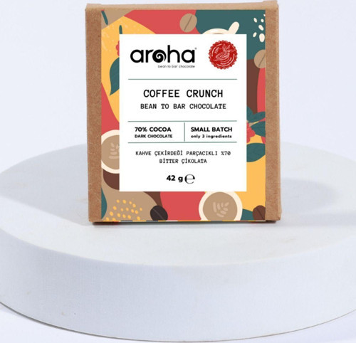 5 Adet Coffee Crunch Peru Orijin %70 Bitter Çikolata Kahveli 42 Gr. X 5 Adet