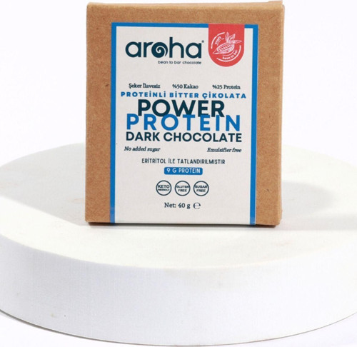 5 Adet Yüksek Proteinli Şekersiz Ketojenik Bitter Çikolata 40 Gr. X 5 Adet